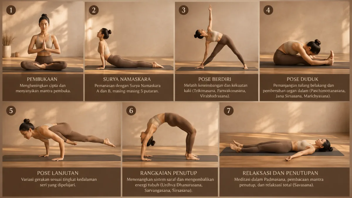 Gerakan Dasar dan Urutan Latihan Ashtanga Yoga